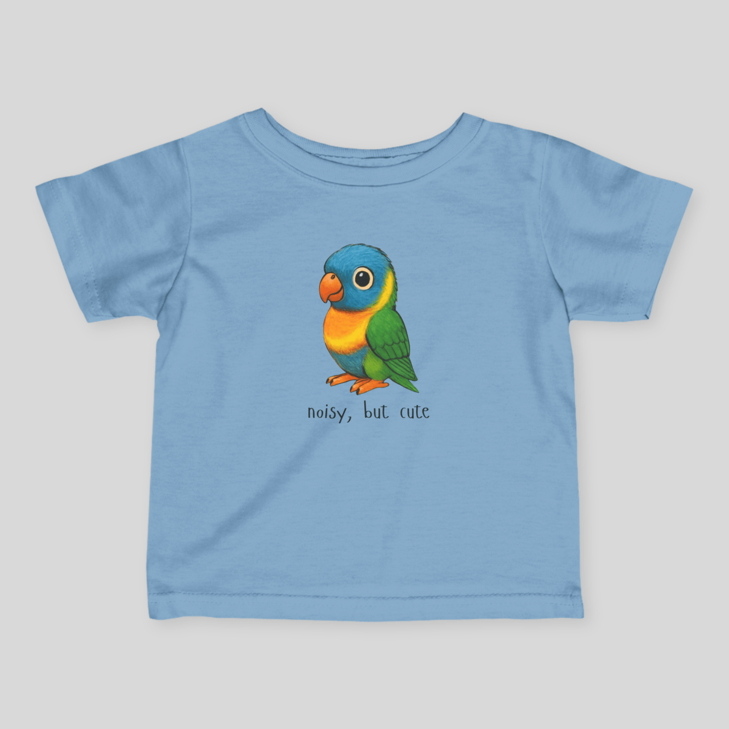 Noisy, but cute - Australian Baby T-Shirt (Lenny the Lorikeet) - Kids clothes - australian baby - baby shower gift - baby t-shirt