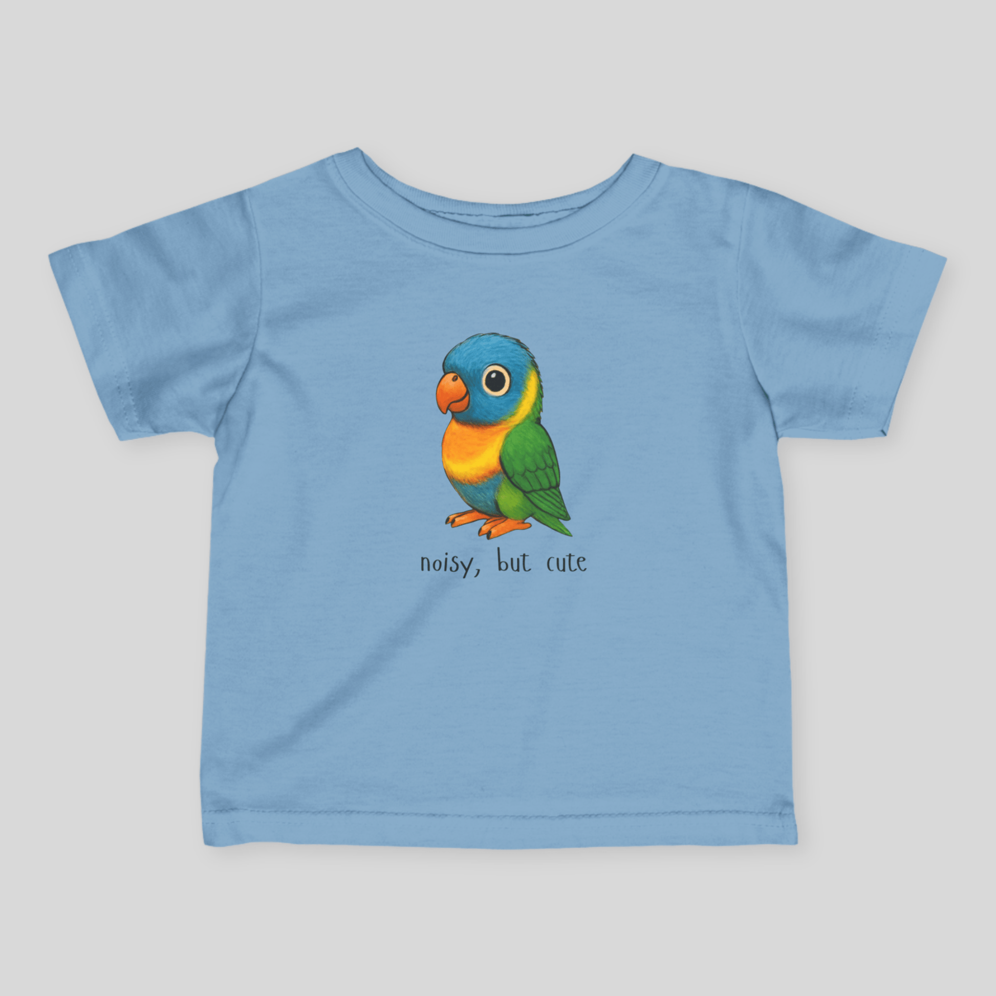 Noisy, but cute - Australian Baby T-Shirt (Lenny the Lorikeet) - Kids clothes - australian baby - baby shower gift - baby t-shirt