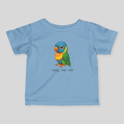 Noisy, but cute - Australian Baby T-Shirt (Lenny the Lorikeet) - Kids clothes - australian baby - baby shower gift - baby t-shirt