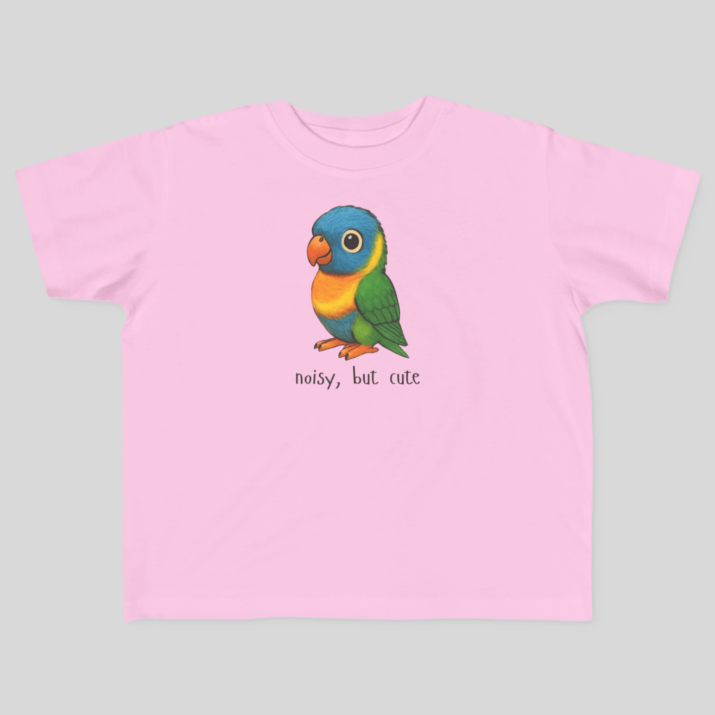 Noisy, but cute - Australian Toddler T-Shirt (Lenny the Lorikeet) - Kids clothes - aunt uncle gift - aussie baby clothes