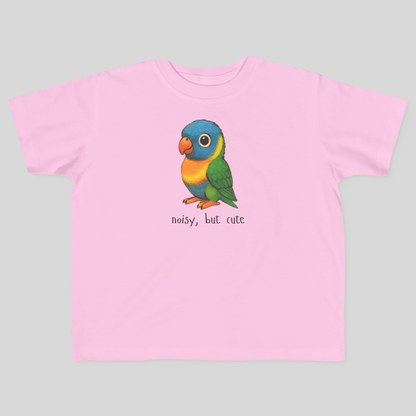 Noisy, but cute - Australian Toddler T-Shirt (Lenny the Lorikeet) - Kids clothes - aunt uncle gift - aussie baby clothes