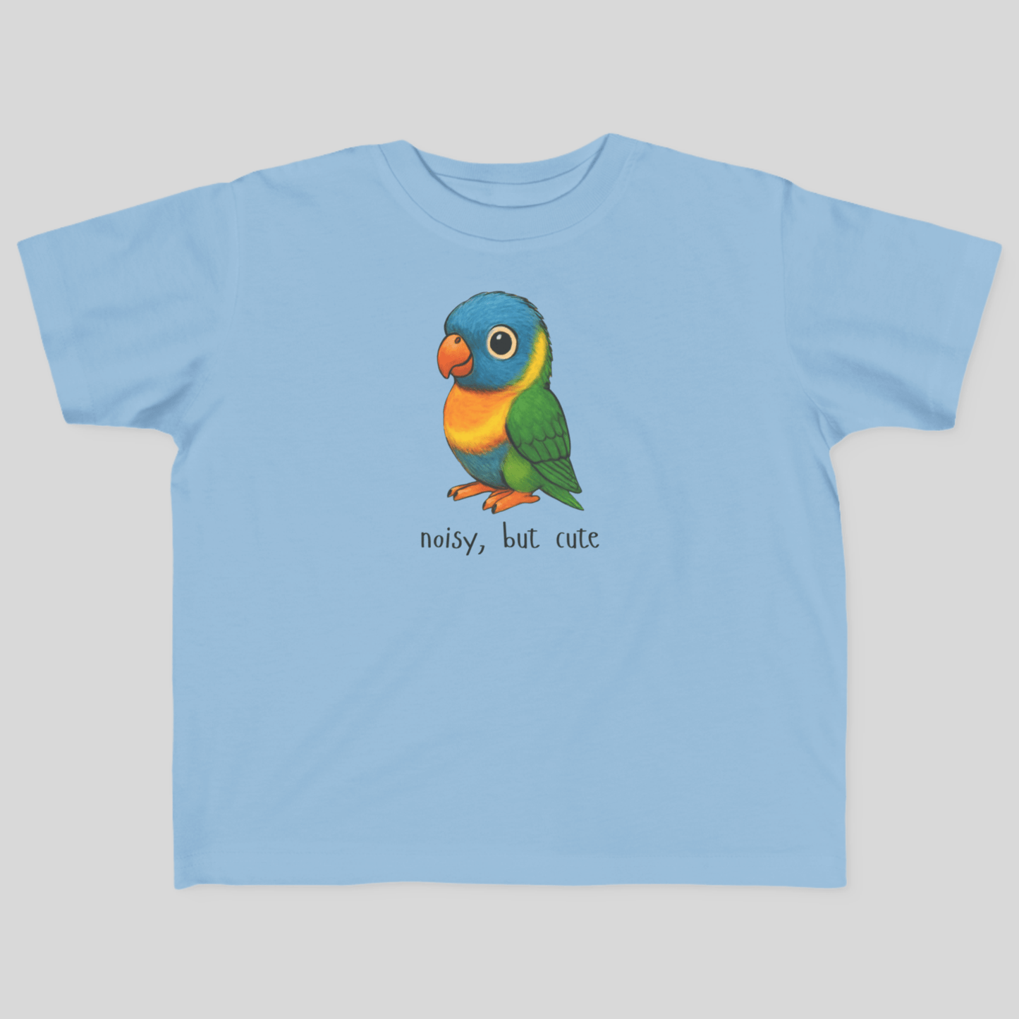 Noisy, but cute - Australian Toddler T-Shirt (Lenny the Lorikeet) - Kids clothes - aunt uncle gift - aussie baby clothes