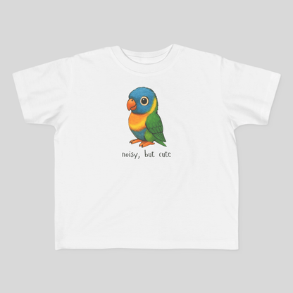 Noisy, but cute - Australian Toddler T-Shirt (Lenny the Lorikeet) - Kids clothes - aunt uncle gift - aussie baby clothes
