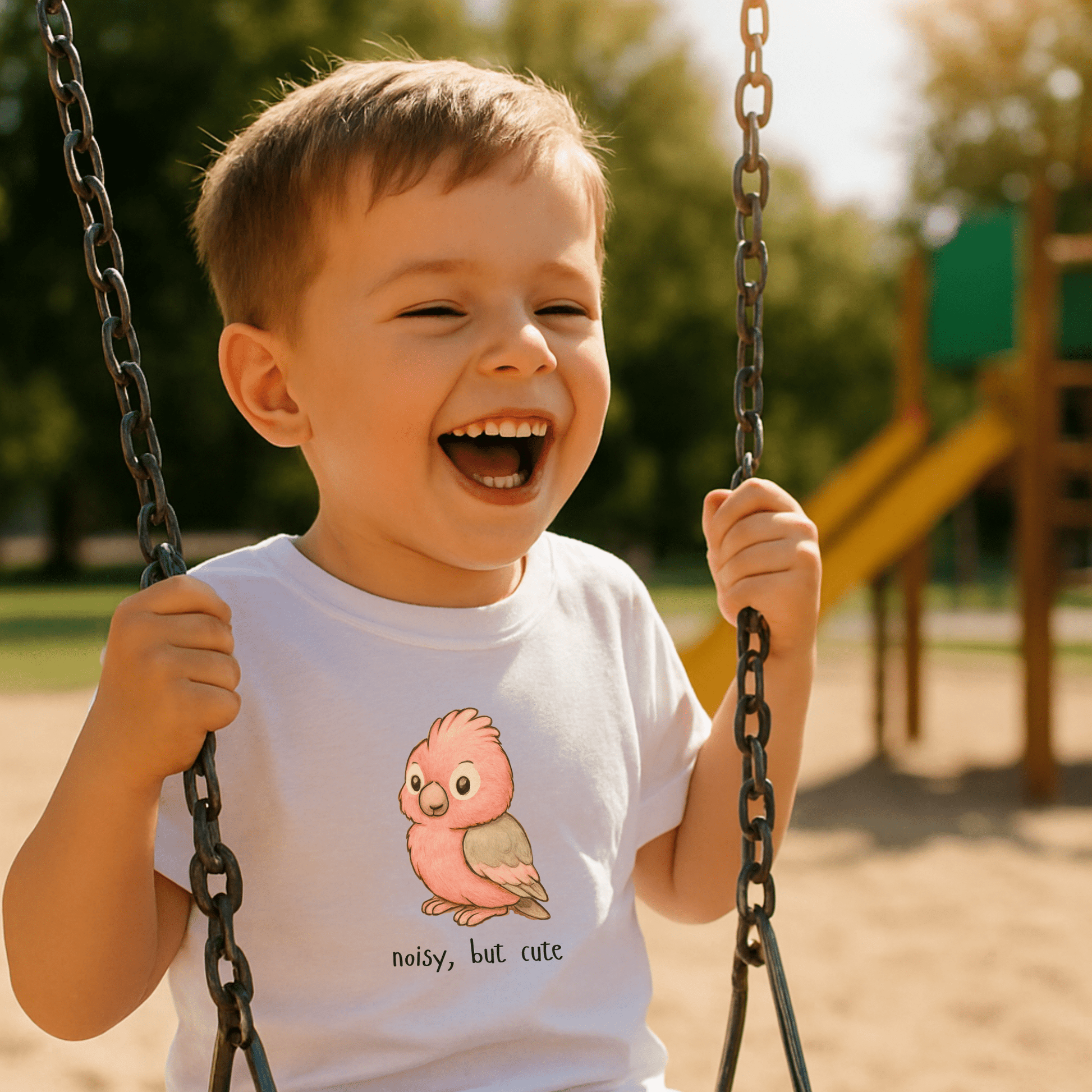Noisy, but cute - Australian Toddler T-shirt (Lucy the Galah) - Kids clothes - aunt uncle gifts - aussie themed - australian